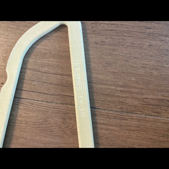 REAL SIMPLE velvet clothes hangers neutral beige with chrome hardware set of 50 - Picture 2 of 4